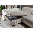 ECKSOFA  in Mikrofaser Hellgrau  198/290 cm  - Hellgrau/Schwarz, Design, Textil/Metall (198/290cm) - Xora