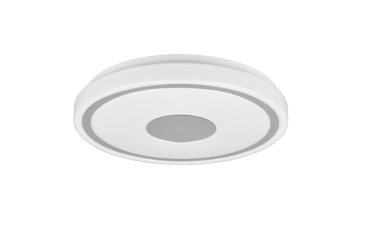 LED-DECKENLEUCHTE BUNDA 33/5 cm   - Chromfarben/Weiß, KONVENTIONELL, Kunststoff (33/5cm)