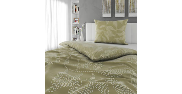 BETTWÄSCHE Mavie Satin 140/200 cm  - Grün, Basics, Textil (140/200cm) - Novel