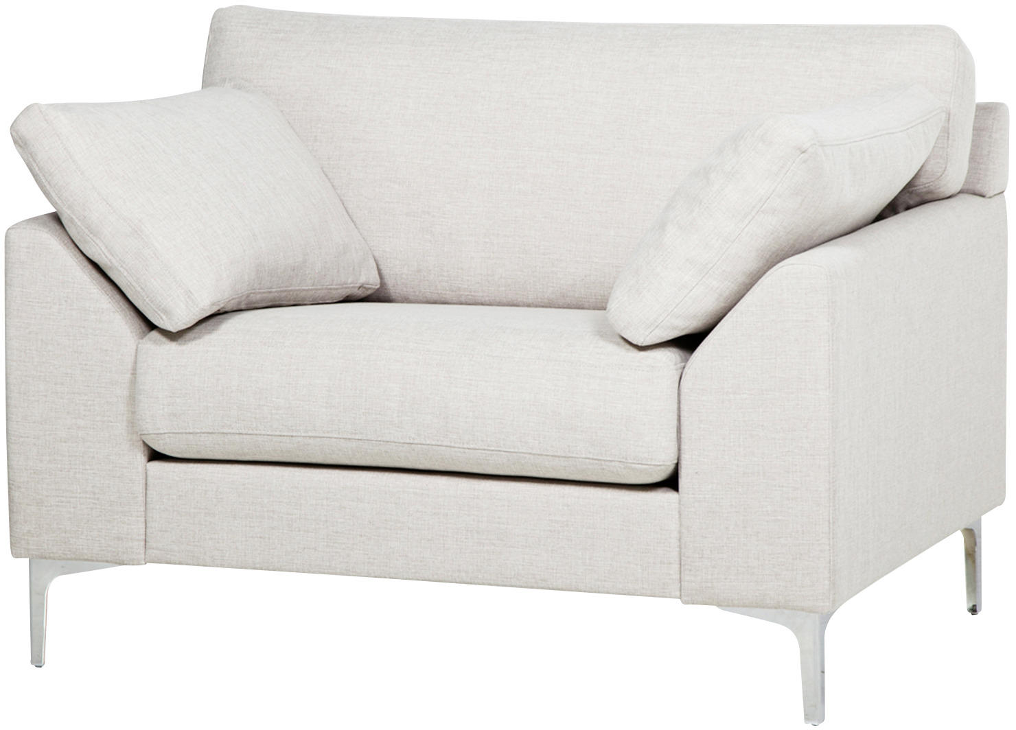 FÅTÖLJ i trä, textil sandfärgad  - sandfärgad/kromfärg, Klassisk, trä/textil (112/84/85cm) - Best Price