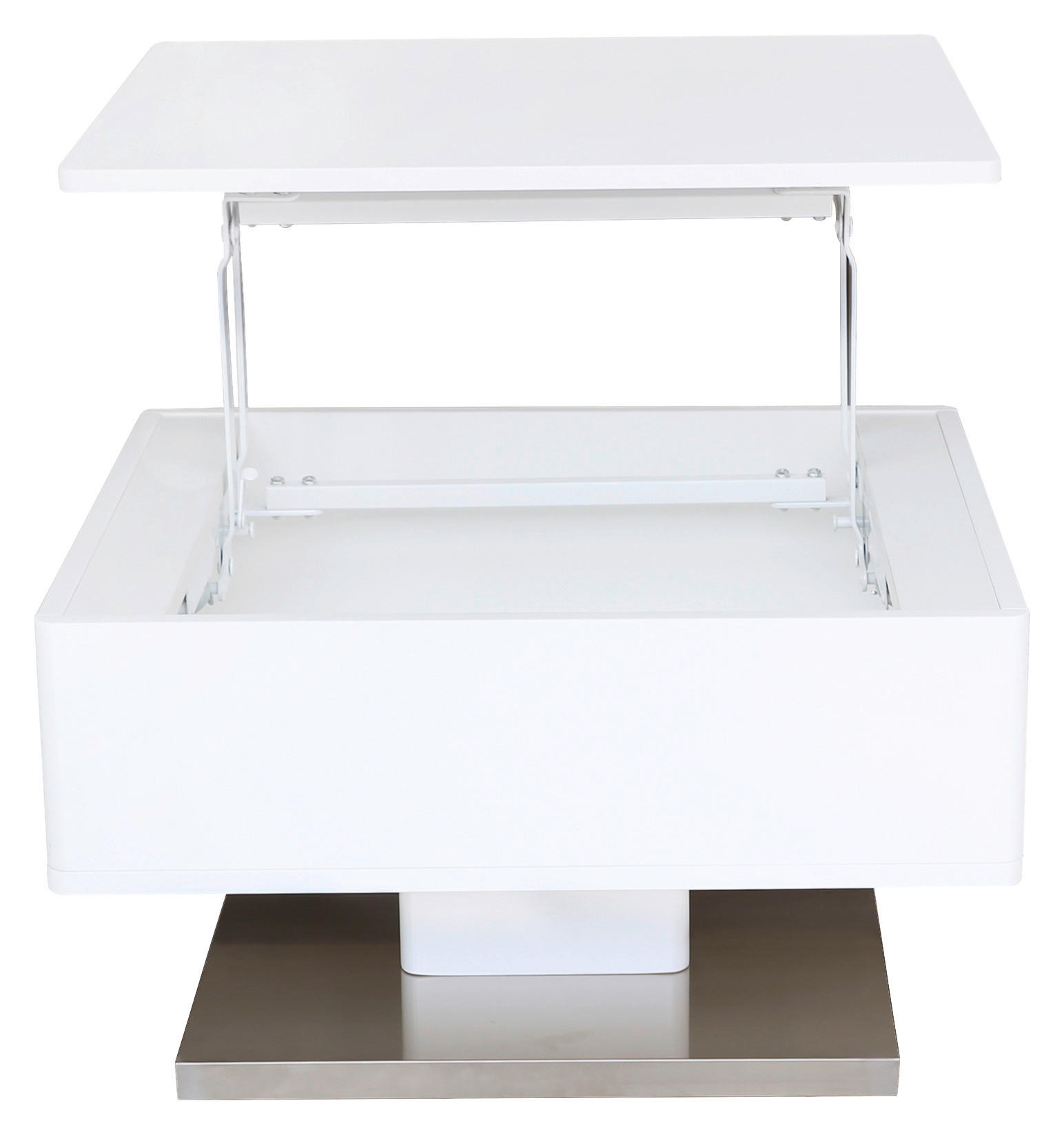 SOFFBORD i metall, trämaterial 60/70/40,5 cm  - stålfärgad/vit, Design, metall/trämaterial (60/70/40,5cm) - Carryhome