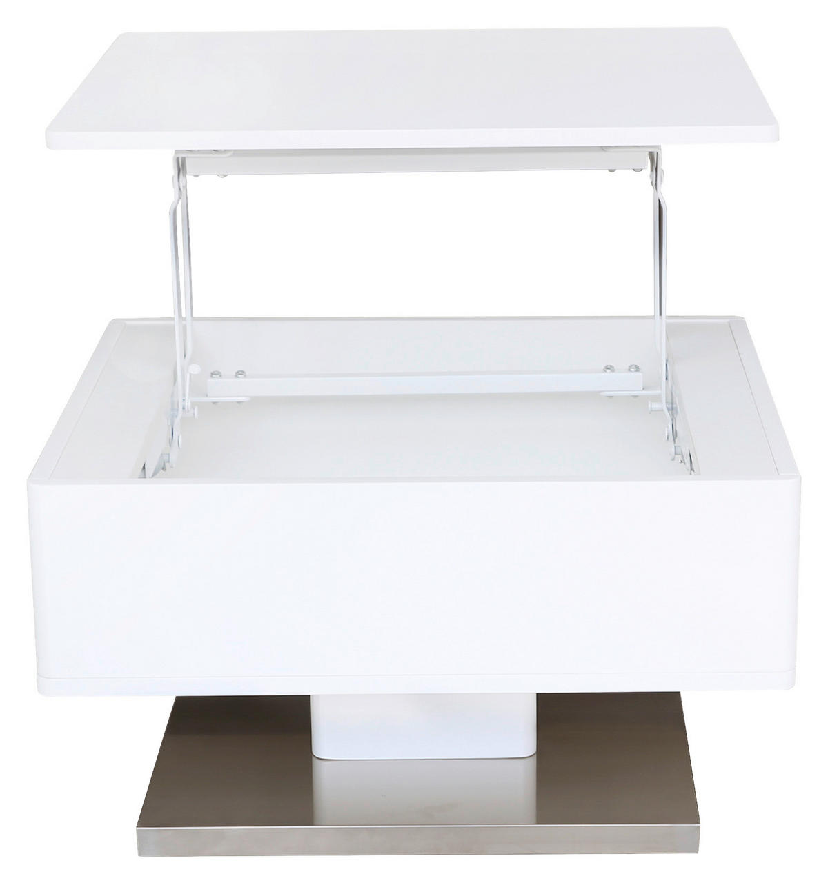 SOFFBORD i metall, trämaterial 60/70/40,5 cm  - stålfärgad/vit, Design, metall/trämaterial (60/70/40,5cm) - Carryhome