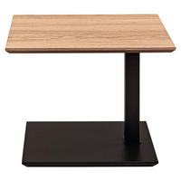 BEISTELLTISCH 55/47/47-65 cm furniert Eiche Bianco rechteckig  - Eiche Bianco, Holzwerkstoff/Metall (55/47/47-65cm)