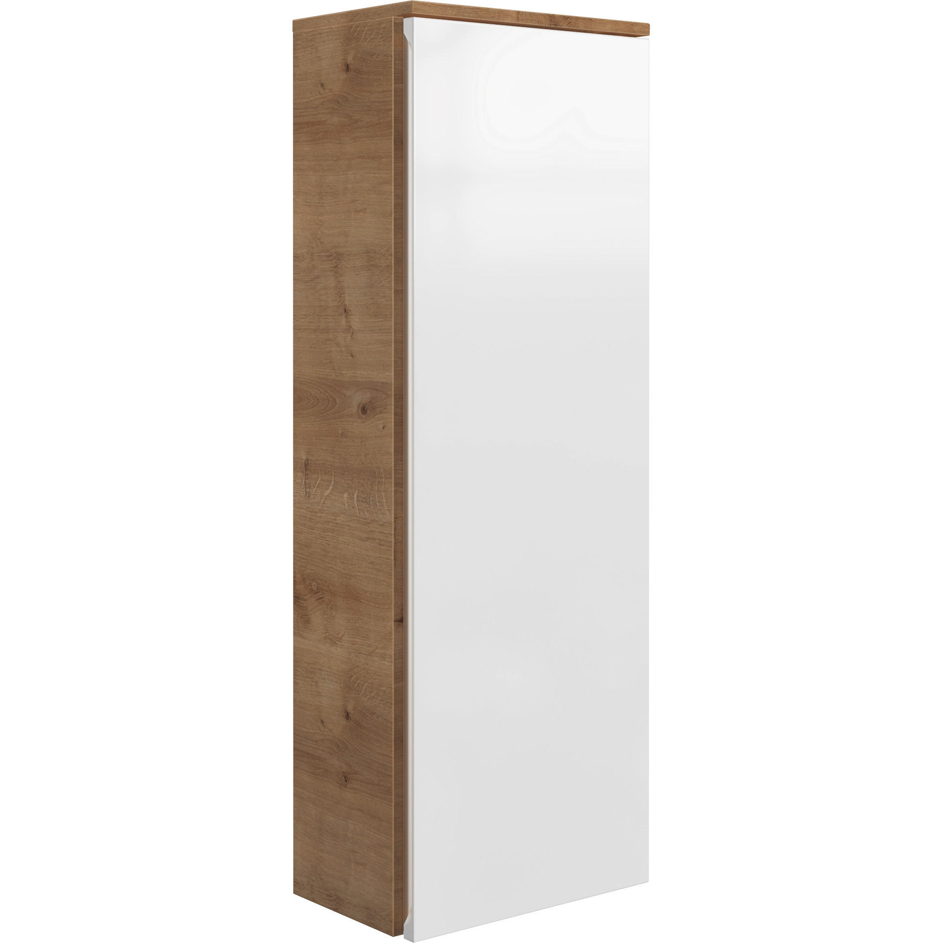 Voleo Midischrank Lara Weiß, Eiche 40.3x115.3x25.9 cm