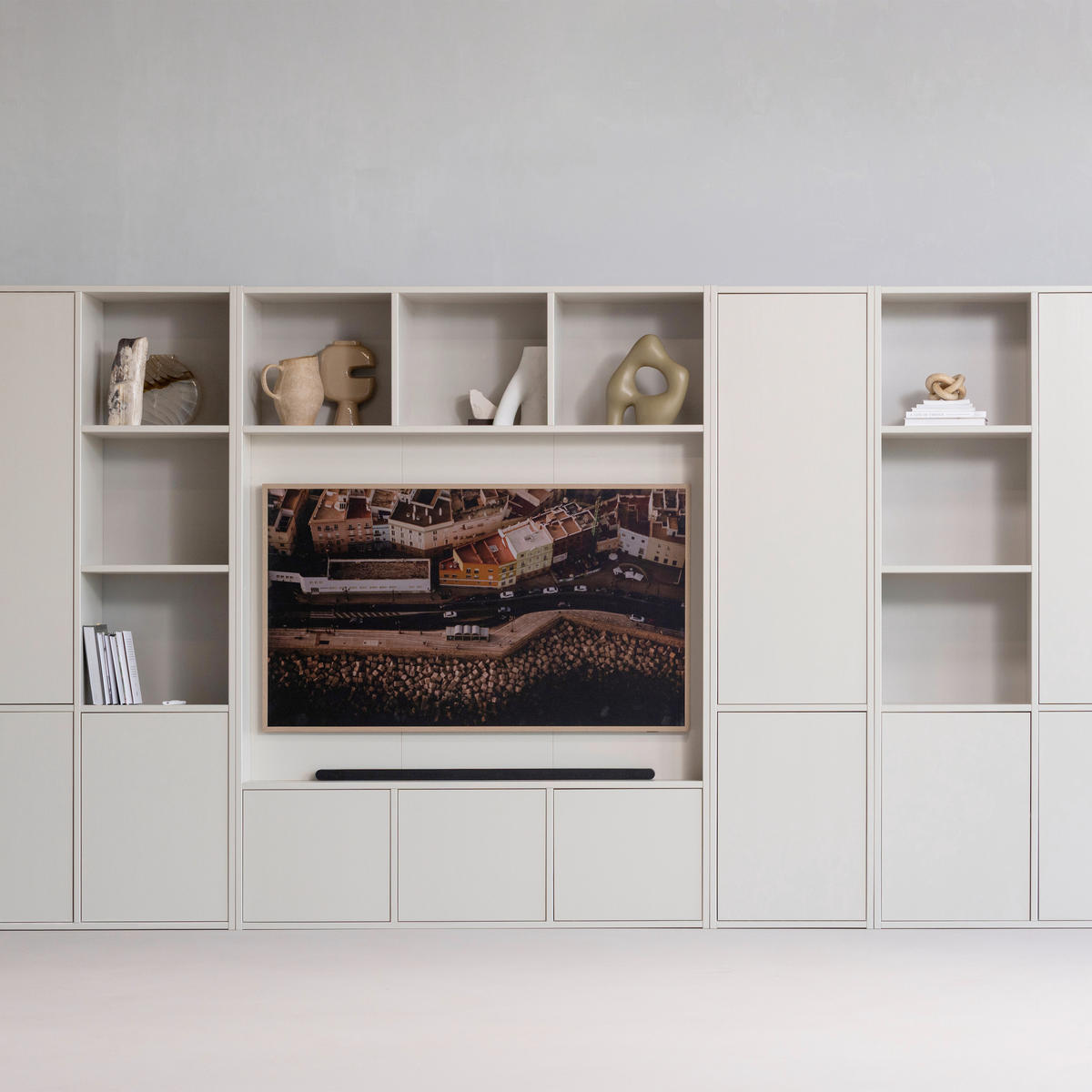 MEHRZWECKSCHRANK 108/215/40 cm  in Grau  - Grau, Design, Holz (108/215/40cm) - Livetastic