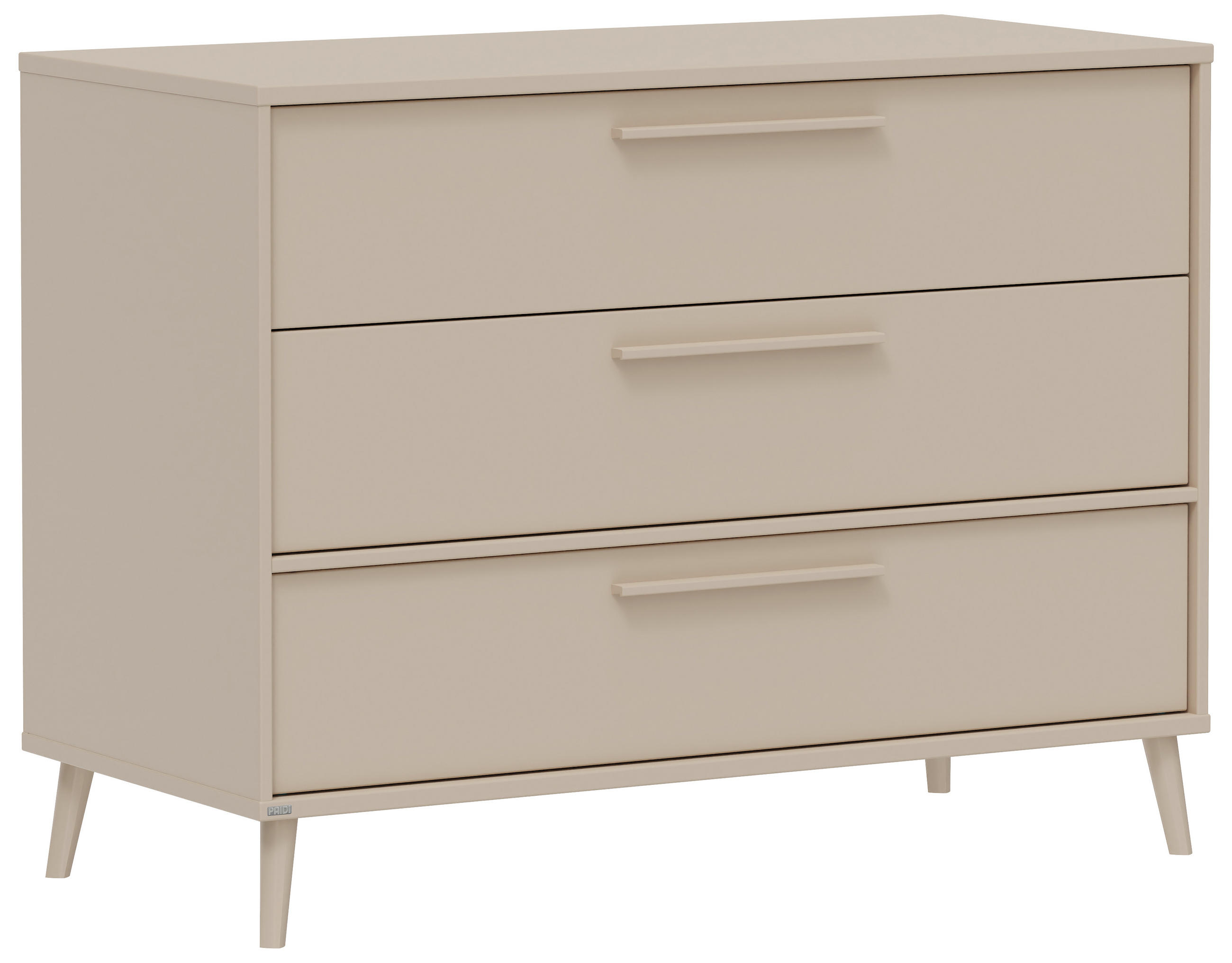 PREVIJALNA KOMODA  Eefje  124/93/57 cm         - bež, Basics, umetna masa/leseni material (124/93/57cm) - Paidi