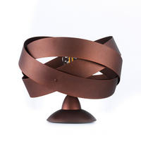 TISCHLEUCHTE 25/23 cm   - Rotbraun, Design, Metall (25/23cm)