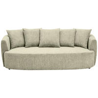 SCHLAFSOFA  mit Stoffauswahl, Liegefunktion, Schlafen auf Sitzhöhe, Rücken echt Chenille Beige  - Beige/Schwarz, KONVENTIONELL, Kunststoff/Textil (238/74/107cm) - Carryhome