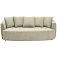 SCHLAFSOFA in Chenille Beige  - Beige/Schwarz, KONVENTIONELL, Kunststoff/Textil (238/74/107cm) - Carryhome