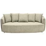 SCHLAFSOFA in Chenille Beige  - Beige/Schwarz, KONVENTIONELL, Kunststoff/Textil (238/74/107cm) - Carryhome