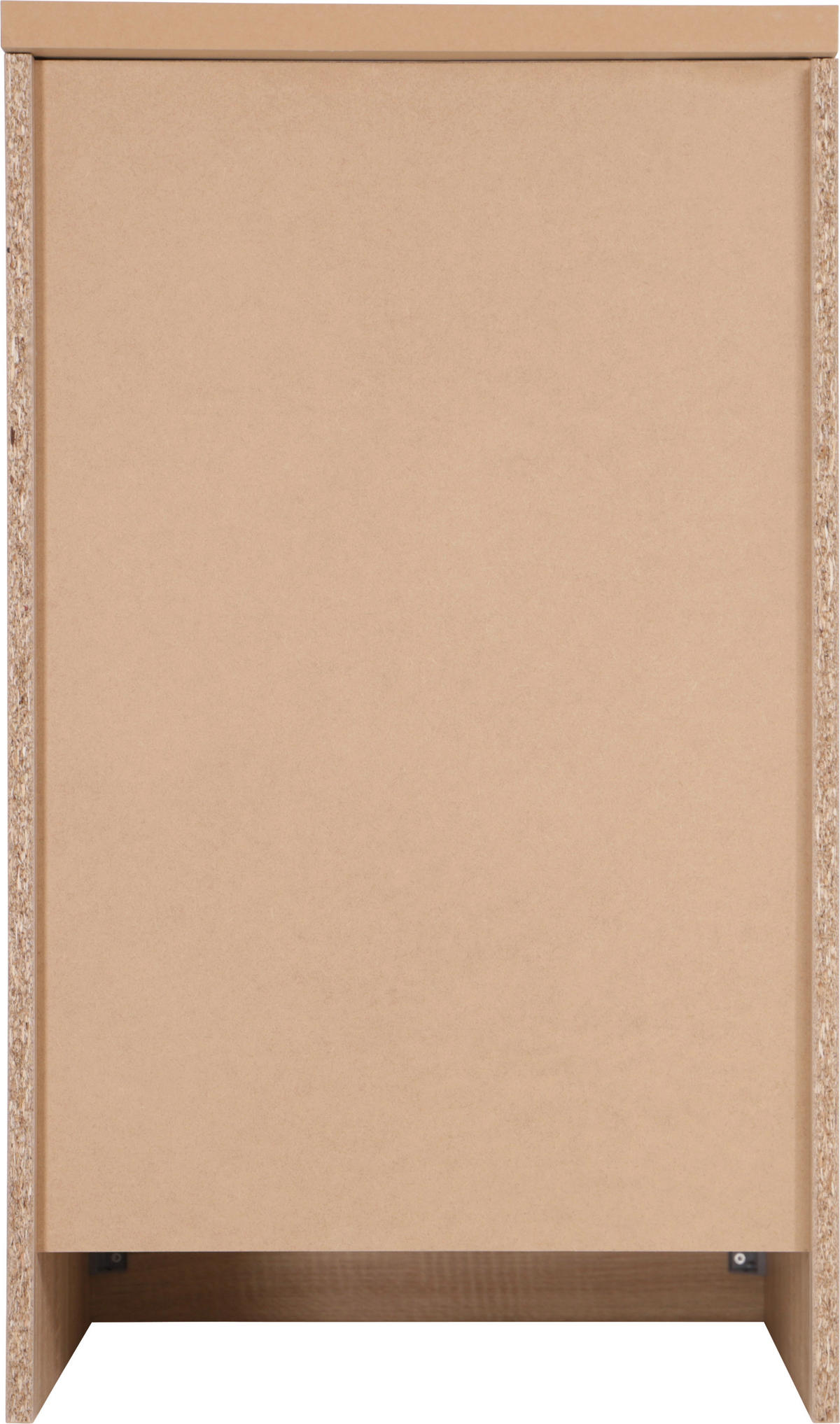 KÜCHENUNTERSCHRANK 50/84,8/60 cm  in Schwarz, Eichefarben  - Eichefarben/Silberfarben, Basics, Holzwerkstoff/Metall (50/84,8/60cm) - Respekta