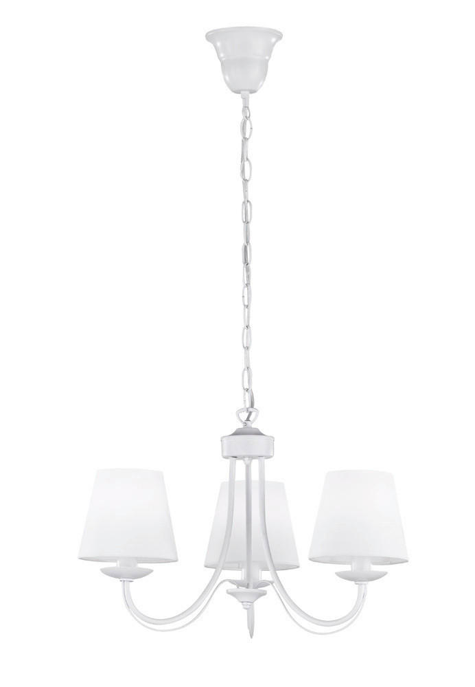 Trio Leuchten Kronleuchter Cortez Weiß 52x150x52 cm