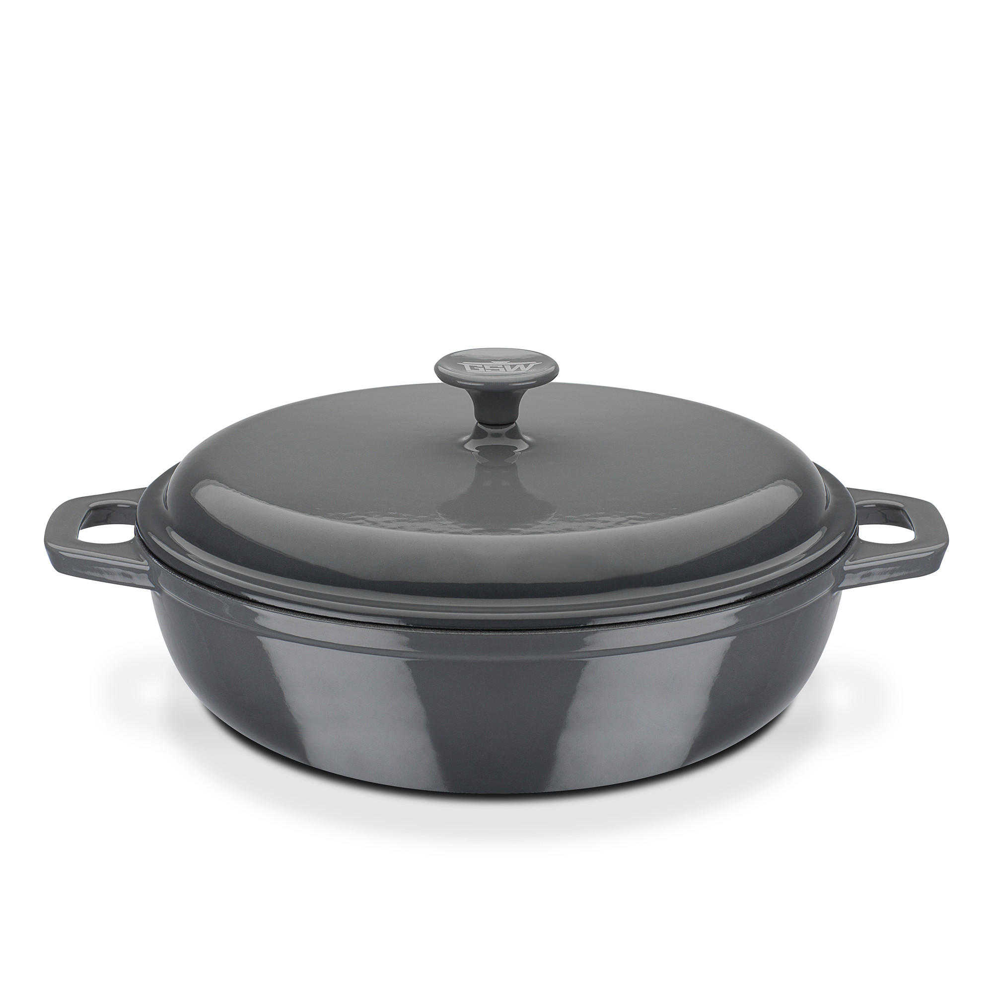 HRNEC NA DUŠENÍ 30/9 cm  - šedá, Basics, kov (30/9cm) - GSW