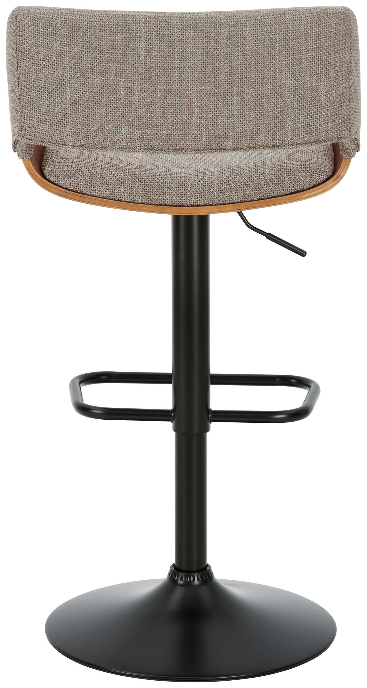 BAROVÁ ŽIDLE, černá, tmavě šedá, barvy vlašských ořechů - černá/tmavě šedá, Moderní, kov/dřevo (50,5/87-107,5/53,5cm) - Livetastic