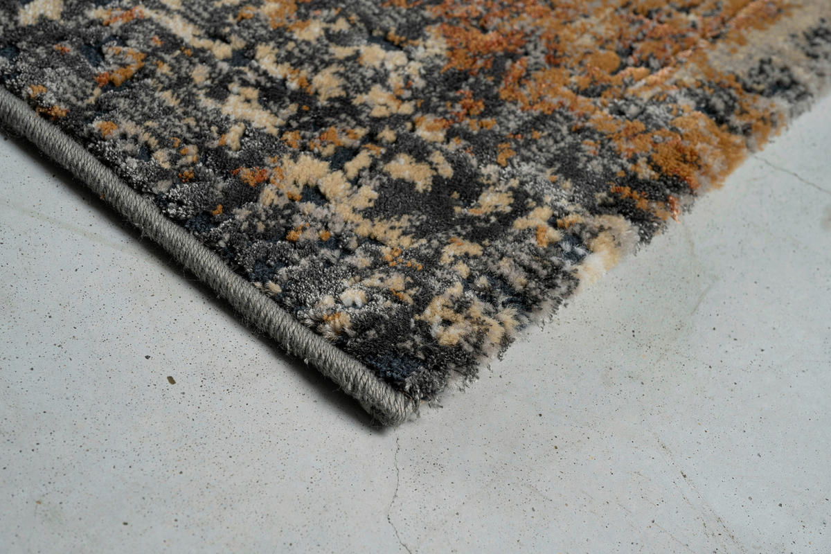 WEBTEPPICH  Wohnzimmer 200/290 cm Canyon Anthrazit, Hellgrau, Rostfarben  - Rostfarben/Anthrazit, Design, Kunststoff/Textil (200/290cm) - Novel