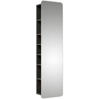 BADEZIMMERREGAL 45/168/20,5 cm  - Grau, MODERN, Glas/Holzwerkstoff (45/168/20,5cm) - Sadena