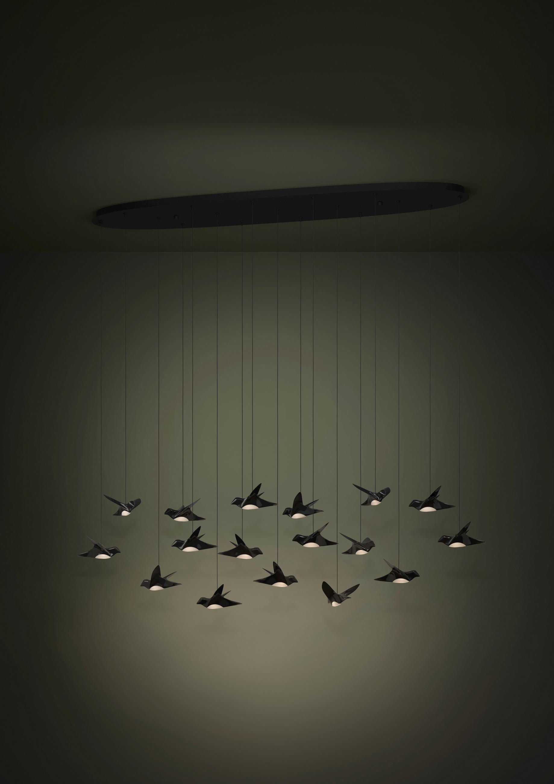 LED-HÄNGLAMPA Paratebueno 148/26/220 cm  - svart, Design, metall/plast (148/26/220cm) - Eglo