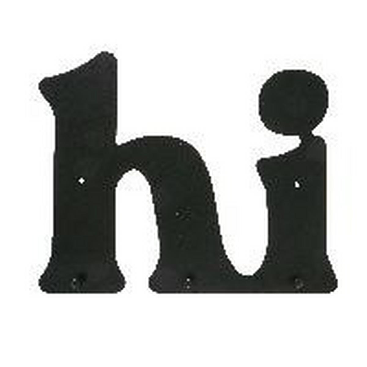 GARDEROBENHAKEN  in Schwarz  - Schwarz, Basics, Metall (2/38/30cm) - Boltze Home