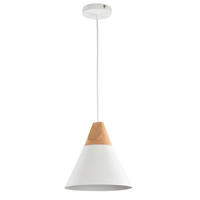 VISIACE SVIETIDLO, 22/13.7 cm  - biela, Trend, kov/drevo (22/13.7cm) - MAYTONI