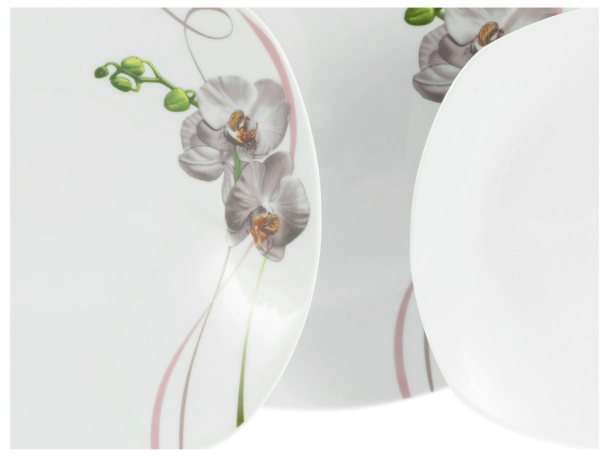 KAFFEESERVICE Multicolor Square Orchidee 18-teilig  - Multicolor, Trend, Keramik - Creatable