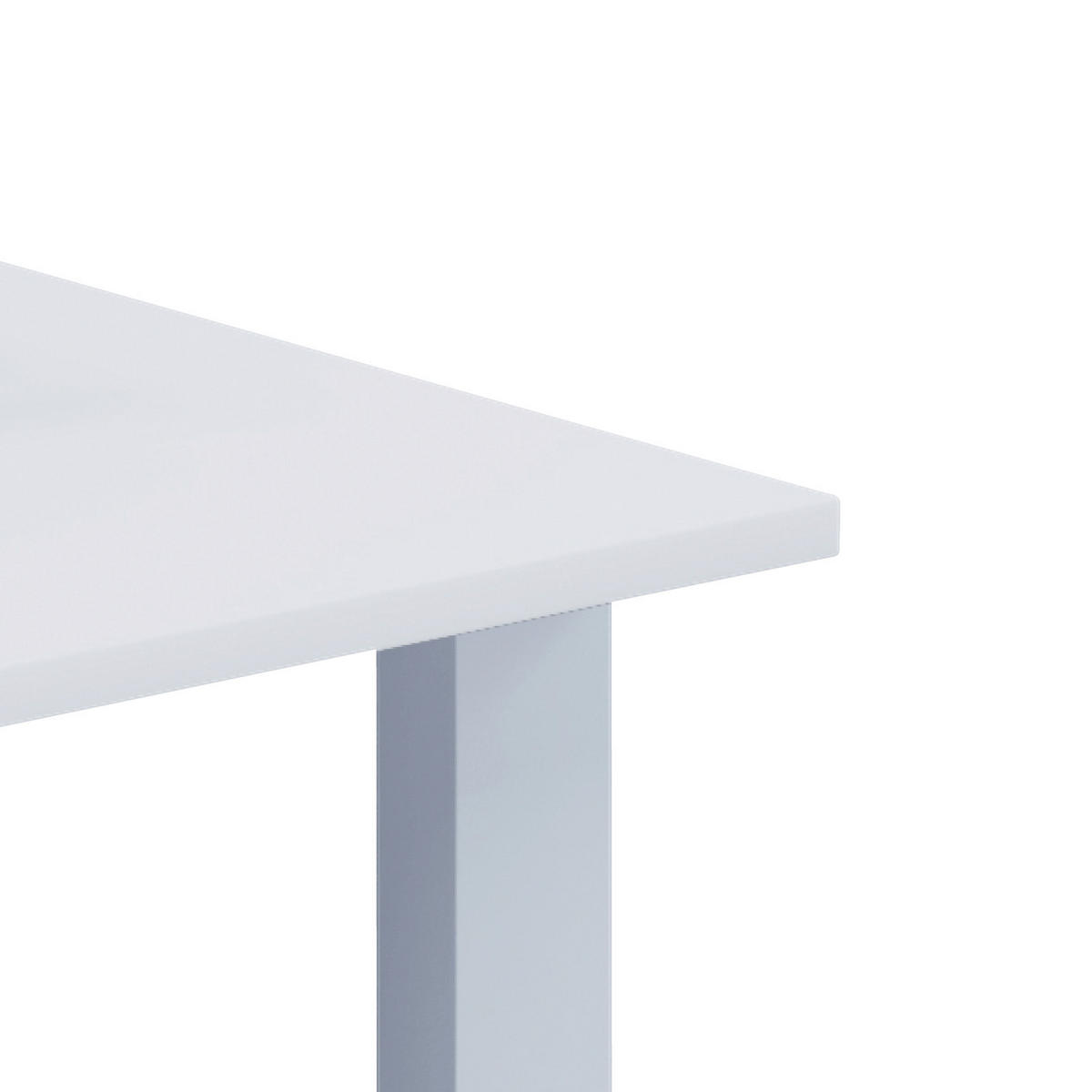 SCHREIBTISCH 110/80/76 cm Weiss  - Weiss, Modern, Holzwerkstoff/Metall (110/80/76cm) - MID.YOU