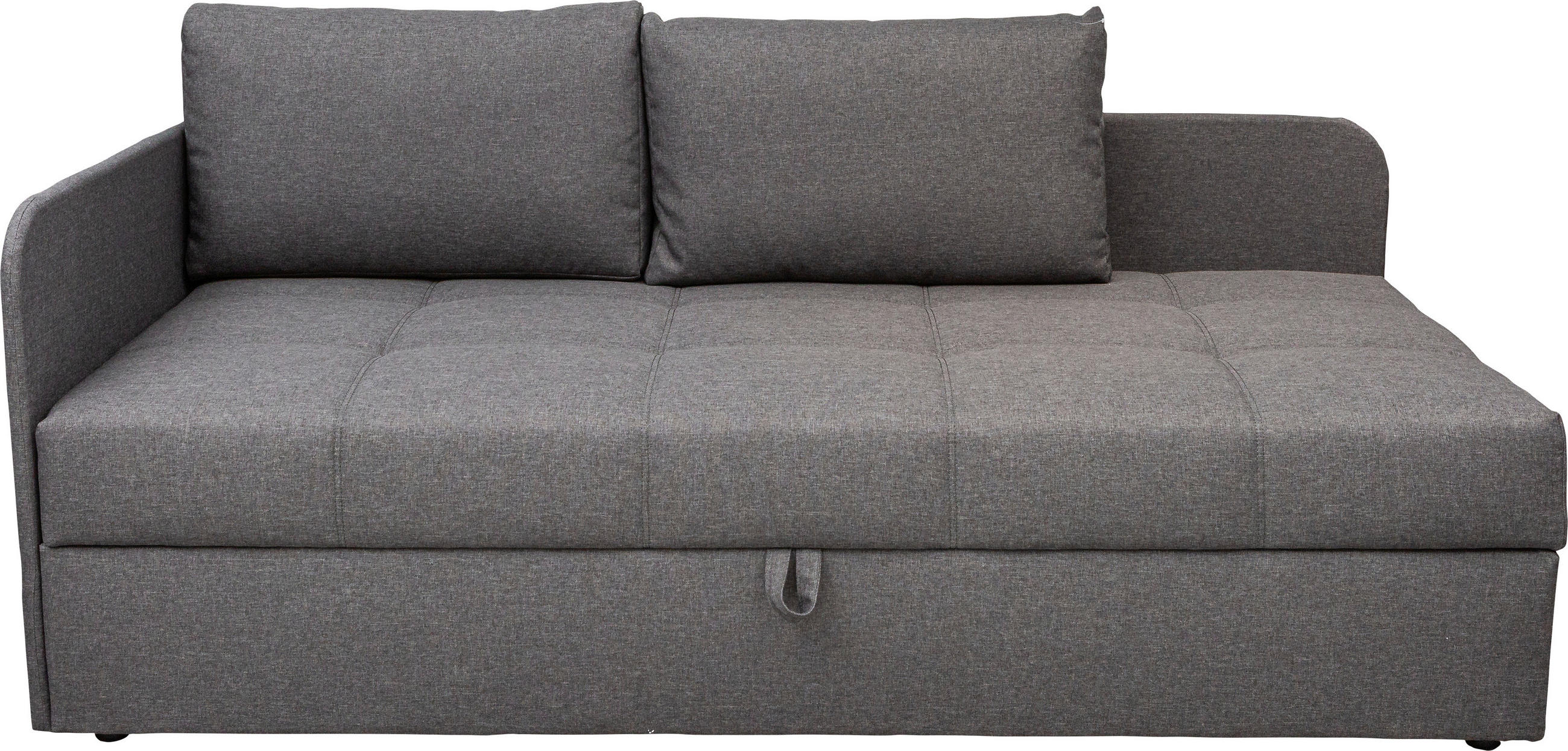 LIEGE Flachgewebe Grau  - Schwarz/Grau, Basics, Kunststoff/Textil (95/90/205cm) - Xora