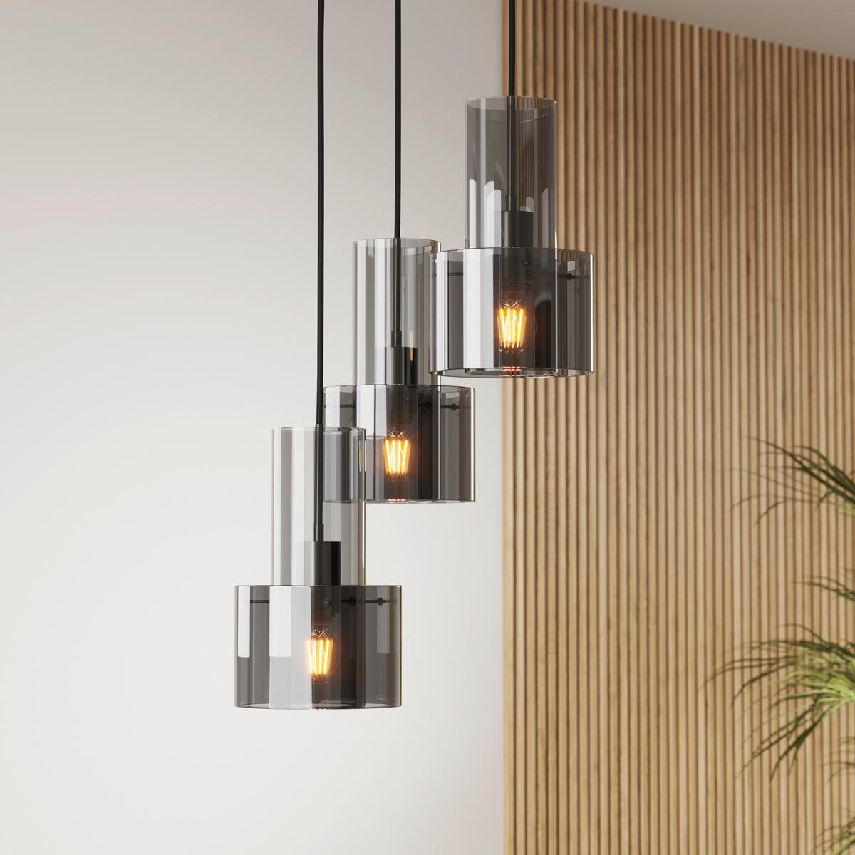 HÄNGELEUCHTE 33/150 cm  - Dunkelgrau, Design, Glas/Metall (33/150cm) - Dieter Knoll