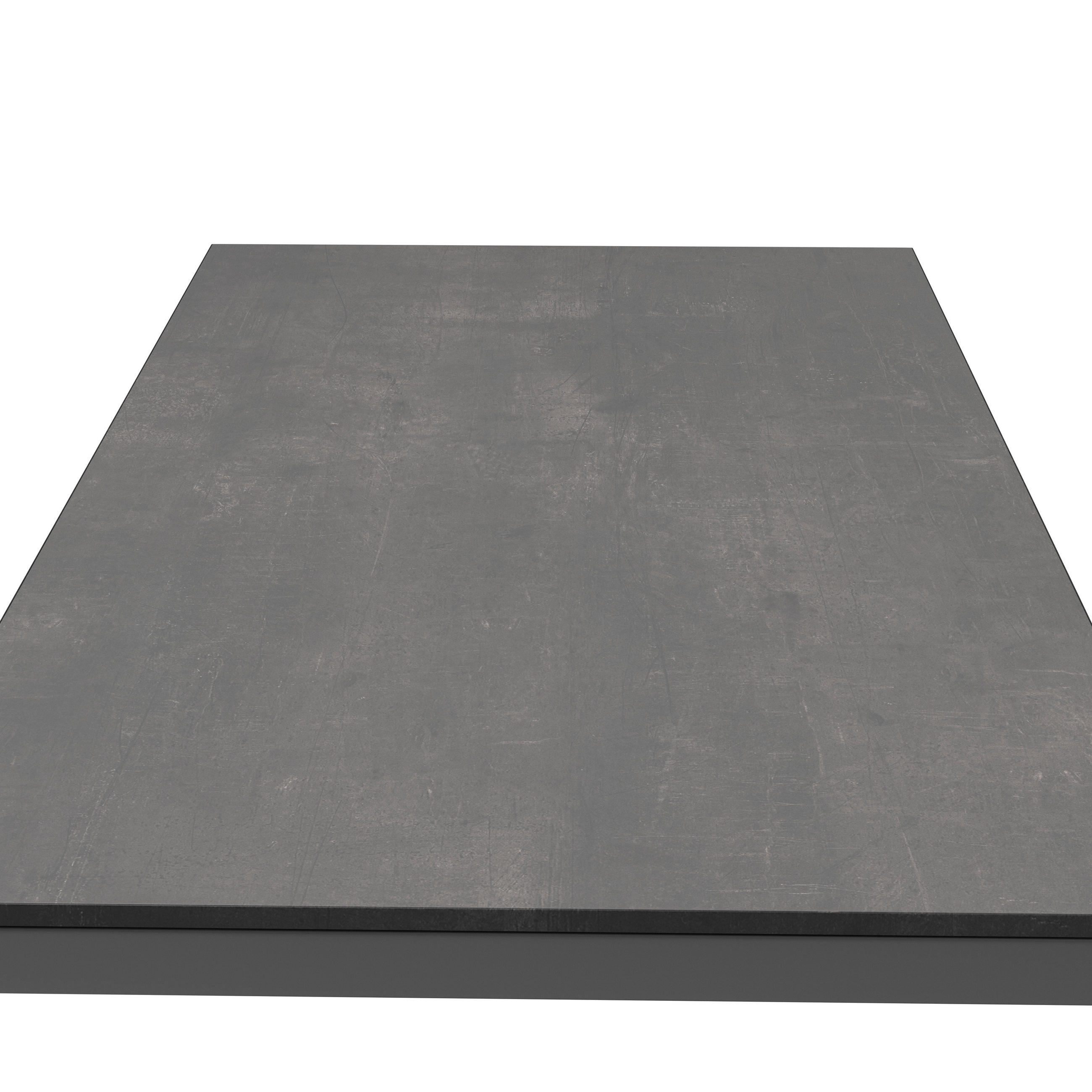 LOUNGETISCH 100/60/33 cm Metall, Kunststoff  - Anthrazit/Dunkelbraun, Design, Kunststoff/Metall (100/60/33cm) - Amatio