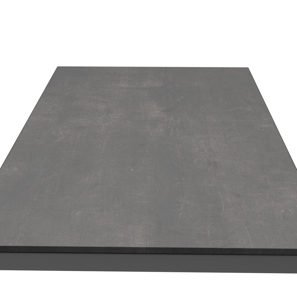LOUNGETISCH  - Anthrazit/Dunkelbraun, Design, Kunststoff/Metall (100/60/33cm) - Amatio