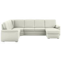 WOHNLANDSCHAFT  in Chenille Creme  - Creme/Alufarben, KONVENTIONELL, Holz/Textil (235/329/160cm) - Beldomo Comfort
