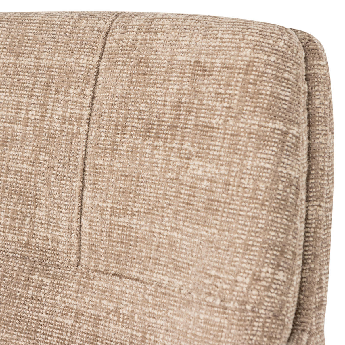 ARMLEHNSTUHL  Sitzfläche 360° drehbar Webstoff  Sandfarben  - Sandfarben/Schwarz, MODERN, Textil/Metall (61/88/63cm) - Livetastic