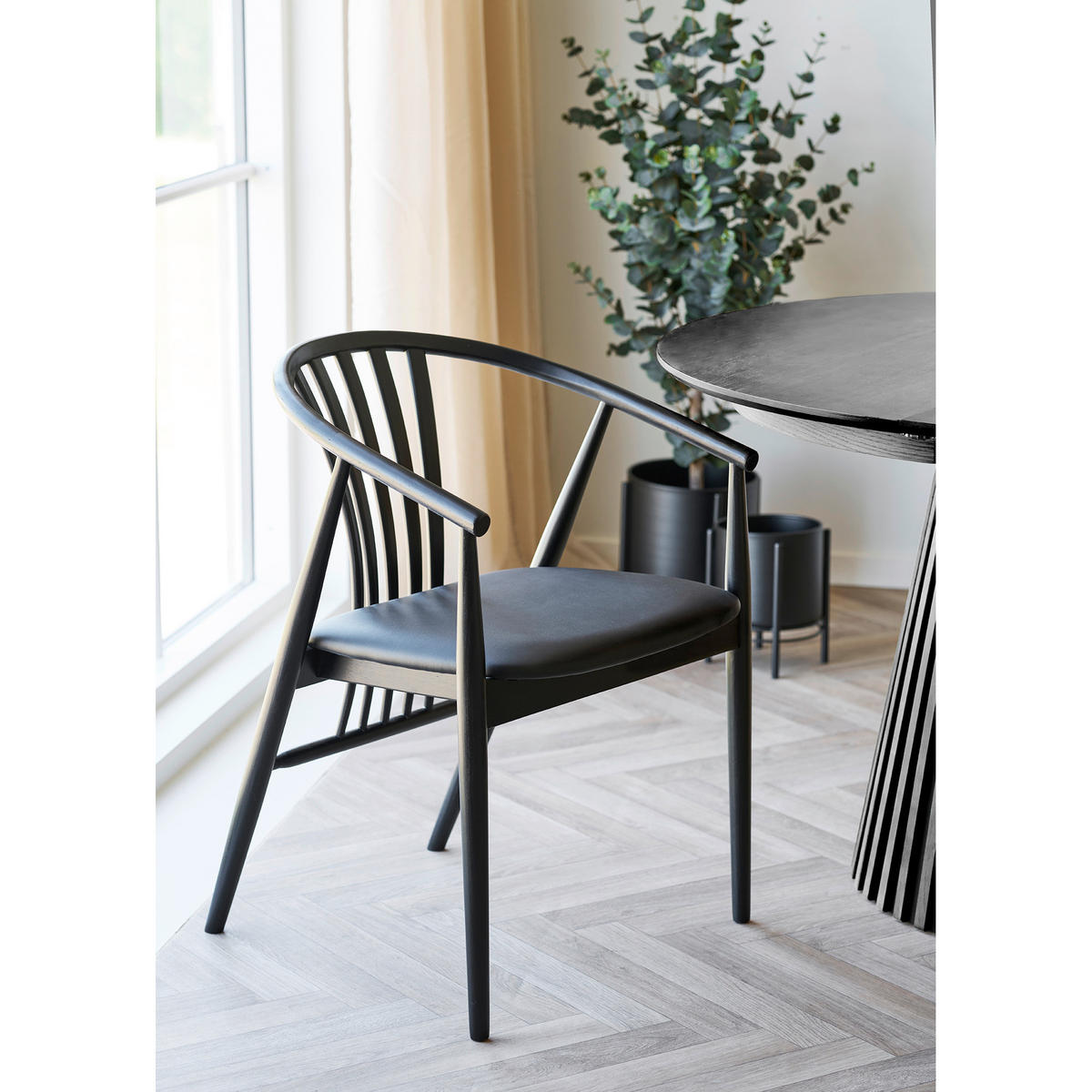 BLUMENTOPF-SET Schwarz  - Schwarz, Basics, Metall
