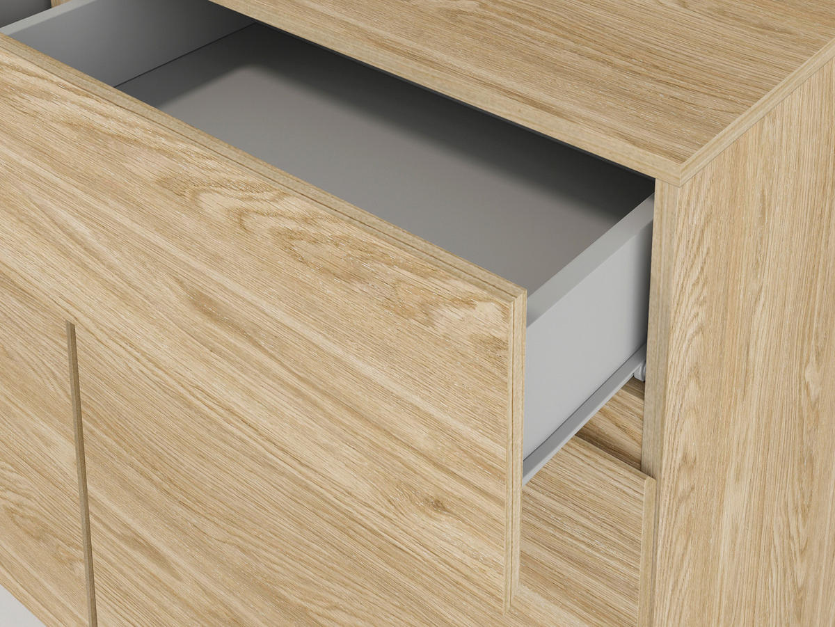 LOWBOARD  in 179,9/52,3/40 cm  - Eichefarben, Design, Holzwerkstoff (179,9/52,3/40cm) - MID.YOU