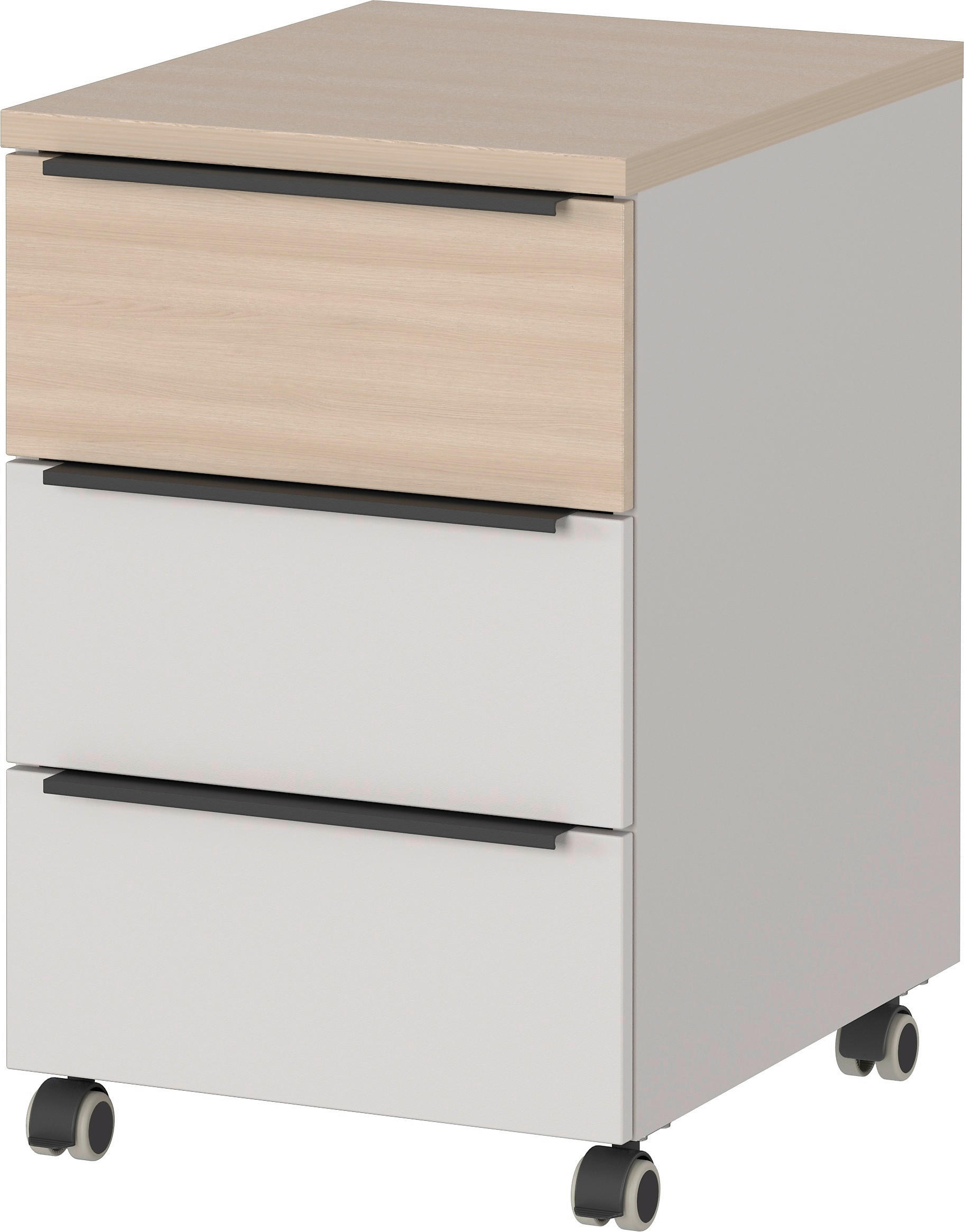 ROLLCONTAINER 40/63/50 cm  - Kaschmir/Eichefarben, Design, Holzwerkstoff/Kunststoff (40/63/50cm) - Germania