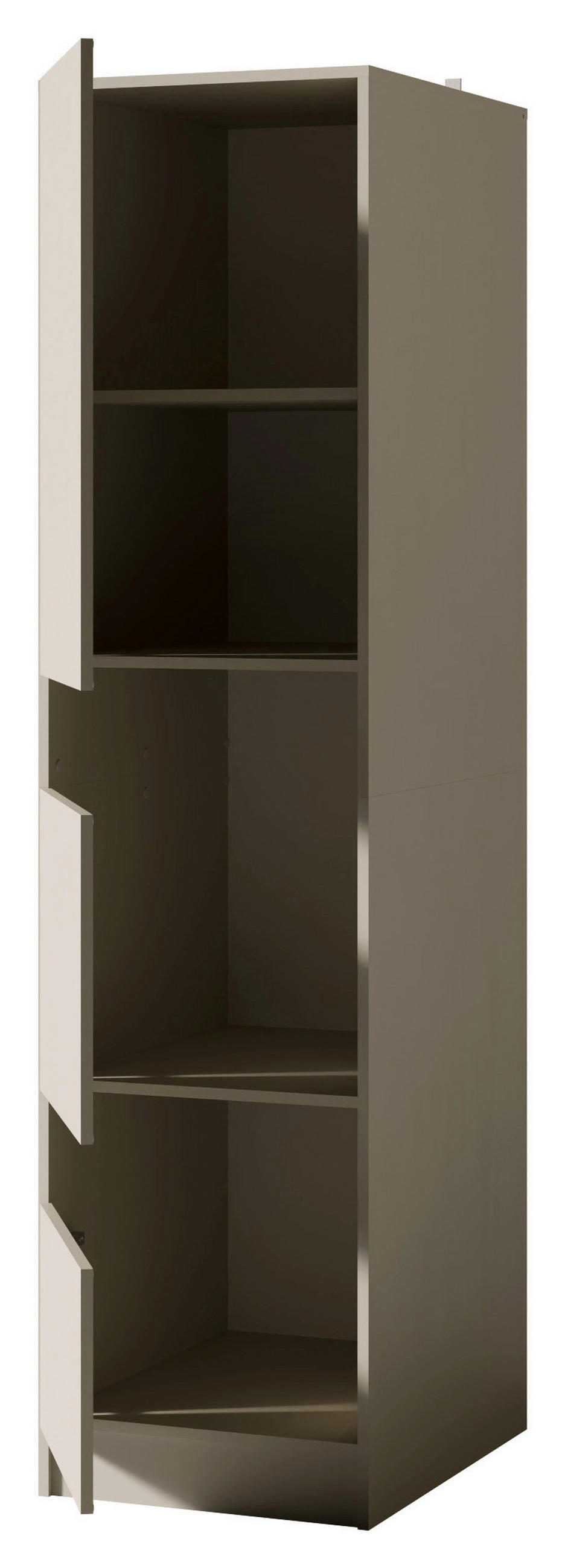 MEHRZWECKSCHRANK 50/200/68 cm  in Kaschmir  - Kaschmir/Schwarz, Design, Holzwerkstoff/Metall (50/200/68cm) - Milino
