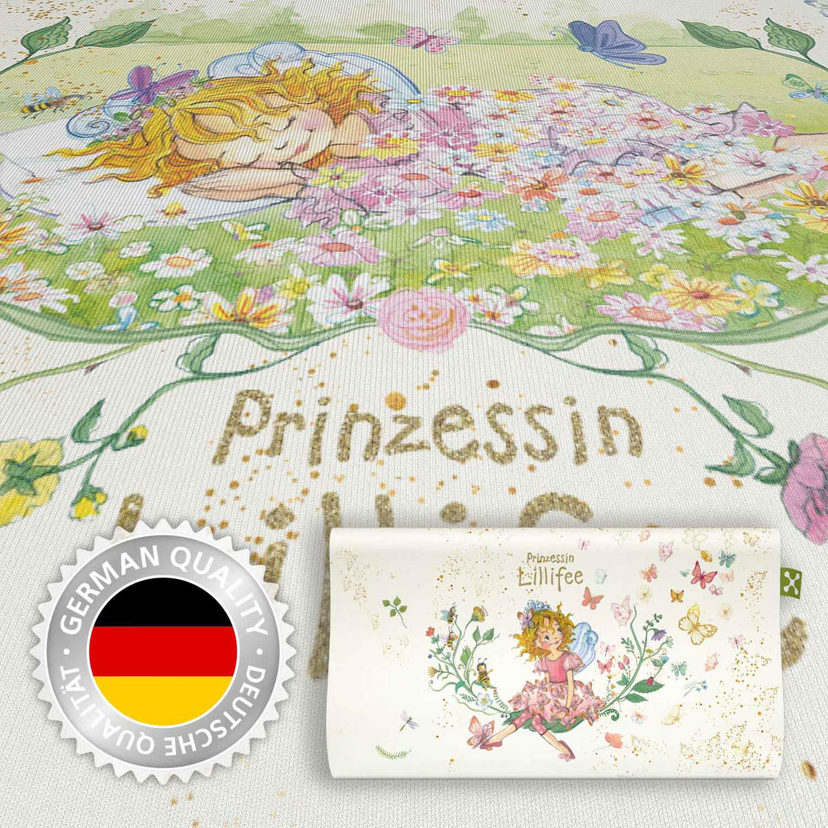 NACKENKISSENBEZUG KIDS COMFORT  - Creme/Hellgrün, Basics, Textil (50/32cm) - Smartsleep