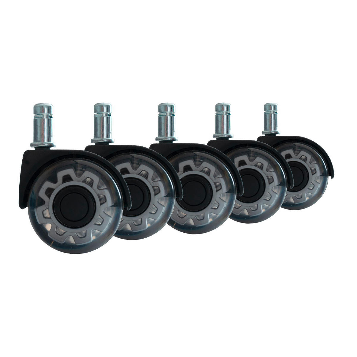 DREHSTUHLROLLE  in  - Silberfarben, Design, Kunststoff (5/8/5cm) - Livetastic