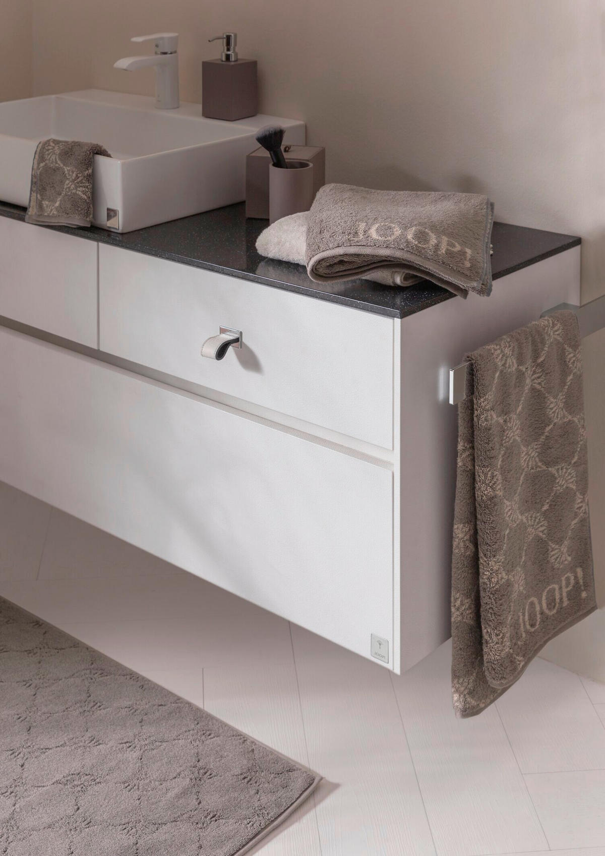HANDTUCHSET JOOP! CLASSIC Graphitfarben 2-teilig  - Graphitfarben, Basics, Textil (50/100cm) - Joop! Living