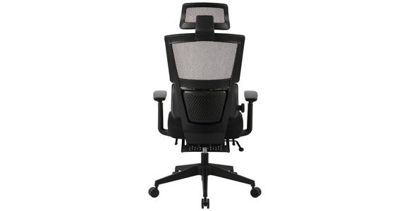 CHEFSESSEL  in Netzbespannung Schwarz  - Schwarz, KONVENTIONELL, Kunststoff/Textil (70/117,5/125/69cm) - Novel