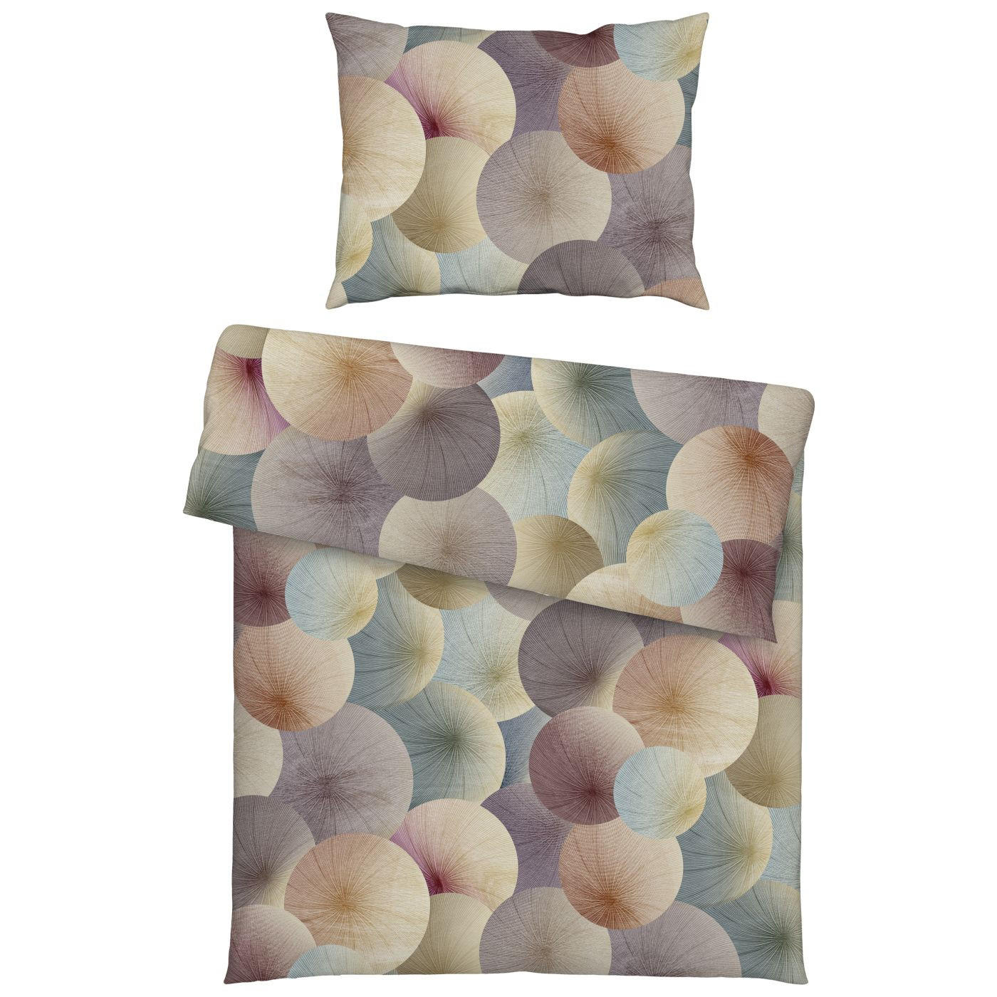BETTWÄSCHE Impulse Makosatin 140/200 cm  - Multicolor, Design, Textil (140/200cm) - Estella