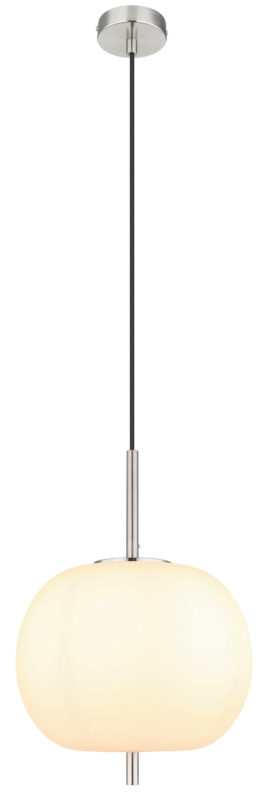 VISEČA SVETILKA  BLACKY I      30/120 cm      E27 - barve niklja/opal, Basics, kovina/steklo (30/120cm)