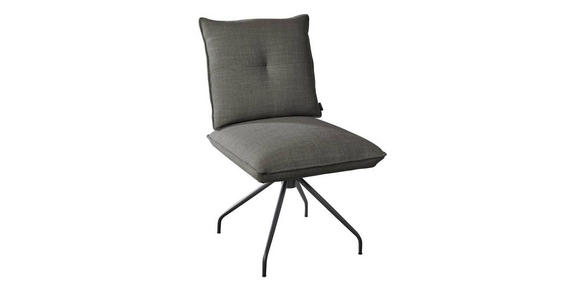 STUHL - Schwarz/Braun, Design, Textil/Metall (50/90/70cm) - Dieter Knoll