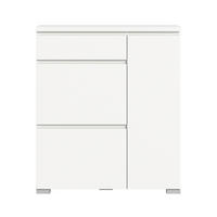 OMARA ZA ČEVLJE bela - srebrne barve/bela, Moderno, leseni material (95/109/27cm)