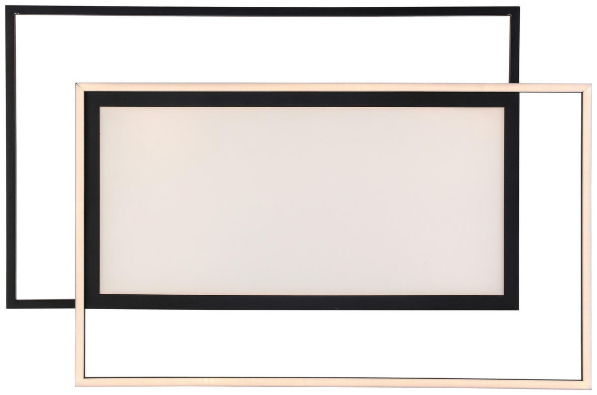 LED-PANEEL 80,8/52,8/6 cm  - Schwarz, Trend, Kunststoff/Metall (80,8/52,8/6cm) - Novel