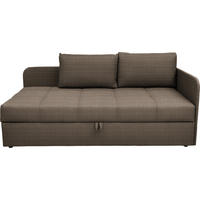 LIEGE  in Cord Graubraun  - Graubraun/Schwarz, Basics, Kunststoff/Textil (205/90/95cm) - Xora