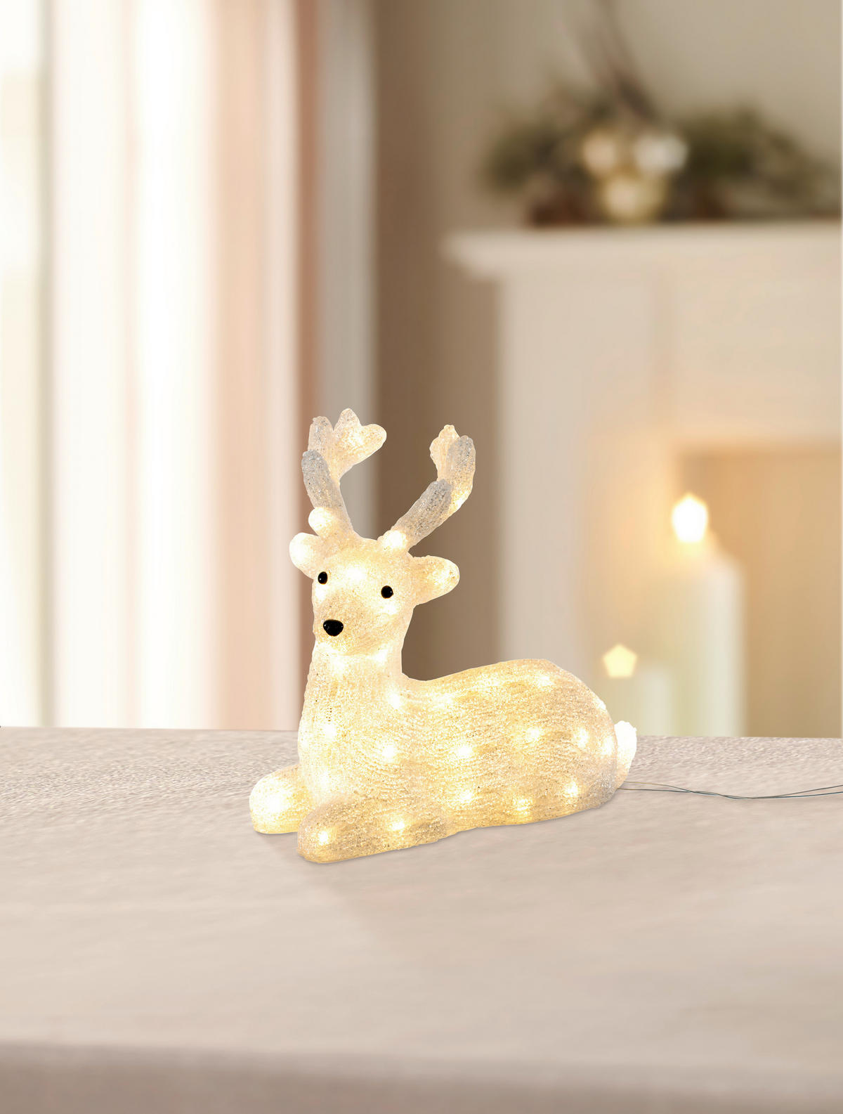 DEKORATIONSREN  - transparent, Lifestyle, plast (32/13/32cm) - X-Mas