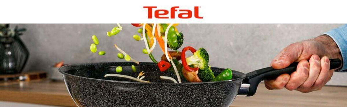 VOK PONEV  Expertise 28 cm  - črna, Basics, kovina (28cm) - Tefal