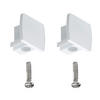 SCHIENENSYSTEM-ENDKAPPEN URail  - Weiß, Design, Kunststoff (1,3/1,8/2,1cm) - Paulmann