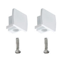 URAIL SCHIENENSYSTEM-ENDKAPPEN URail  - Weiß, Design, Kunststoff (1,3/1,8/2,1cm) - Paulmann