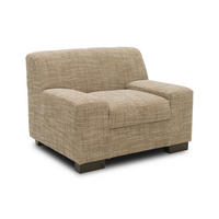 SESSEL in Webstoff Braun, Beige  - Wengefarben/Beige, Design, Holz/Textil (103/69/87cm) - MID.YOU